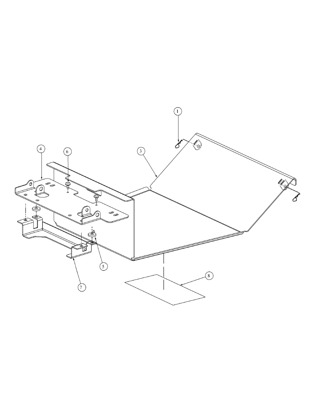 Floor Panel Assembly Diagram and Parts List for M60-KHEFI 53AB5HEX750-28-HP Cub Cadet Lawn Tractor